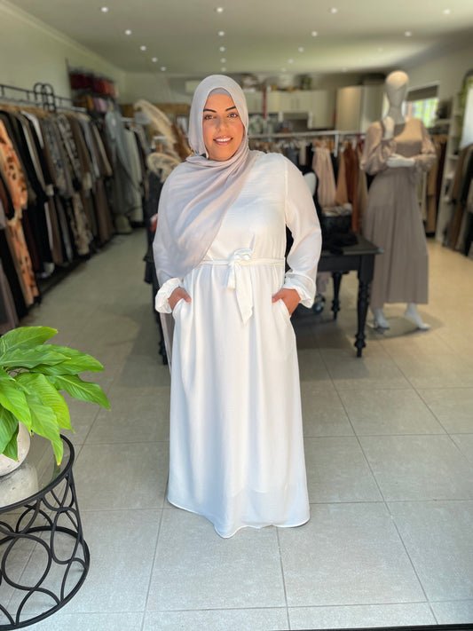 Evelyn Dress - White